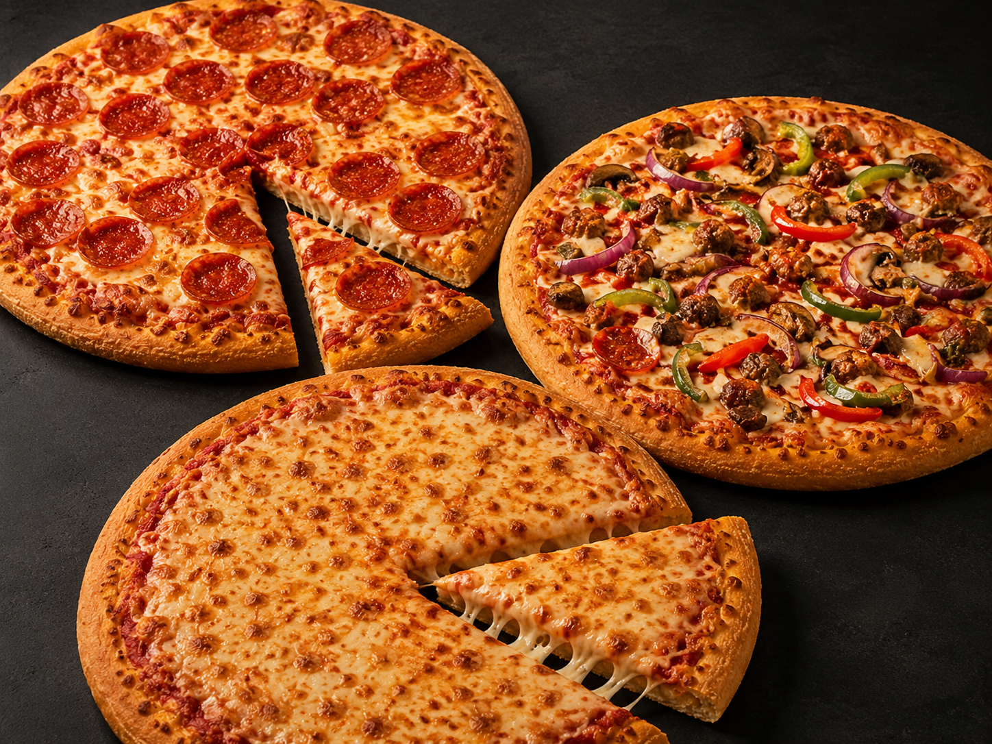 Triple Meal: Any 3 x 15" Pizzas